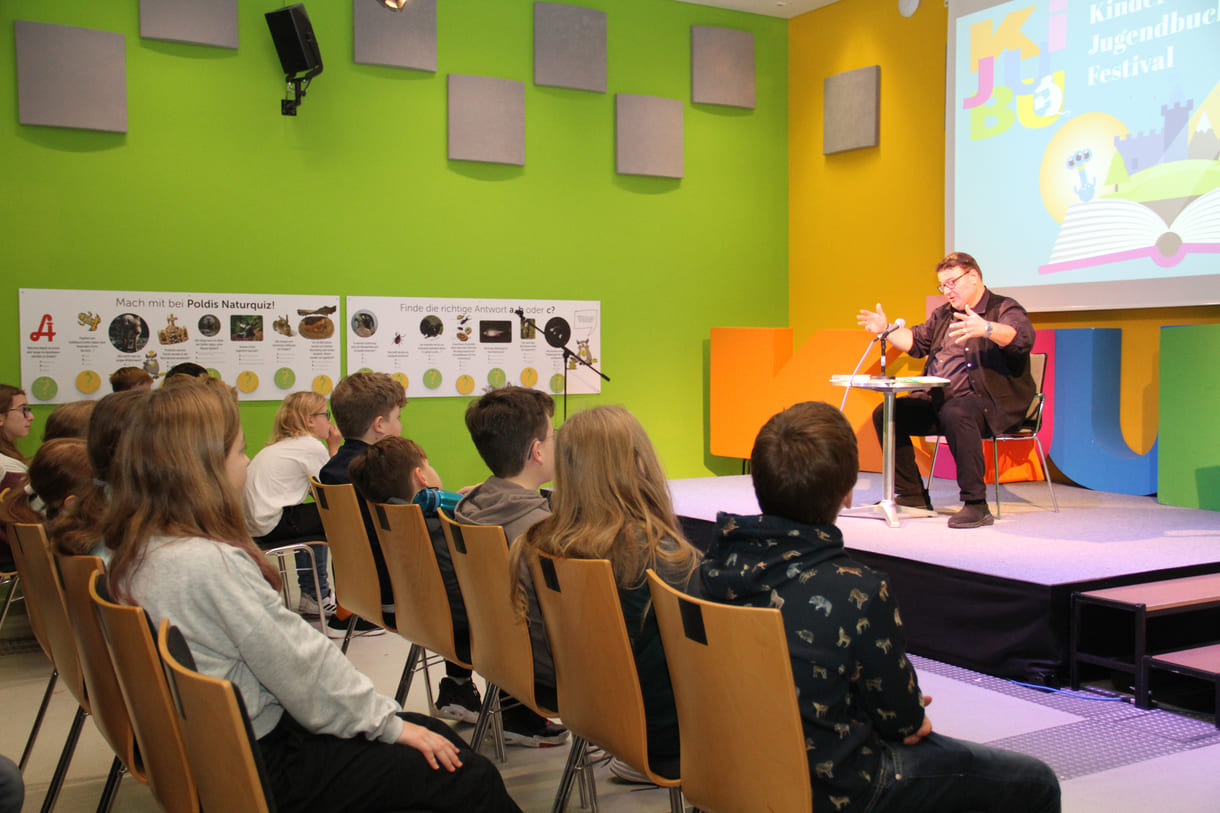 Lesung mit Christoph Mauz beim 21. KiJuBu, dem Kinder- und JugendBuch-Festival in St. Pölten (NÖ)