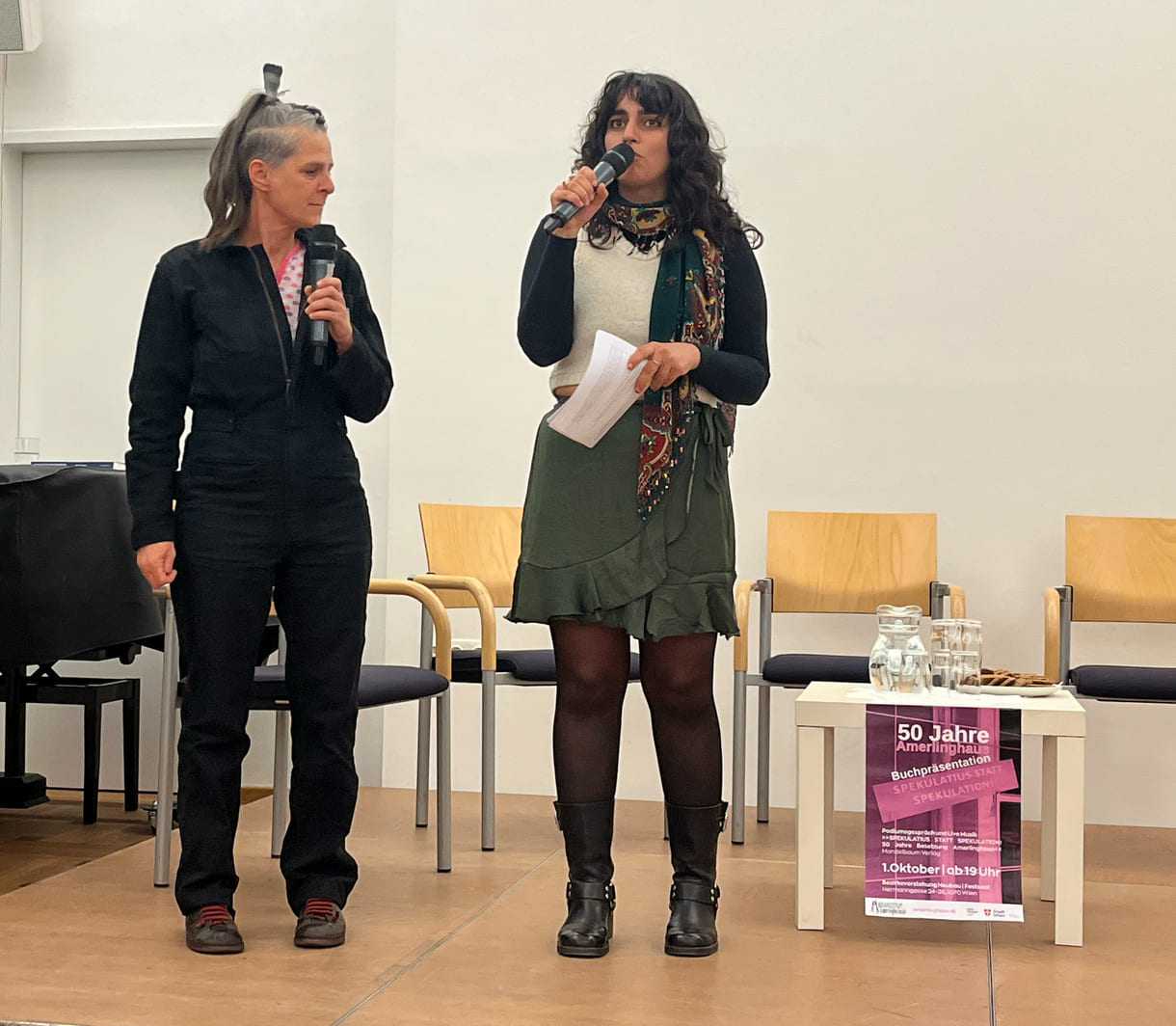 Moderationsduo: Sabine Sölkner und Sîdal Keskin