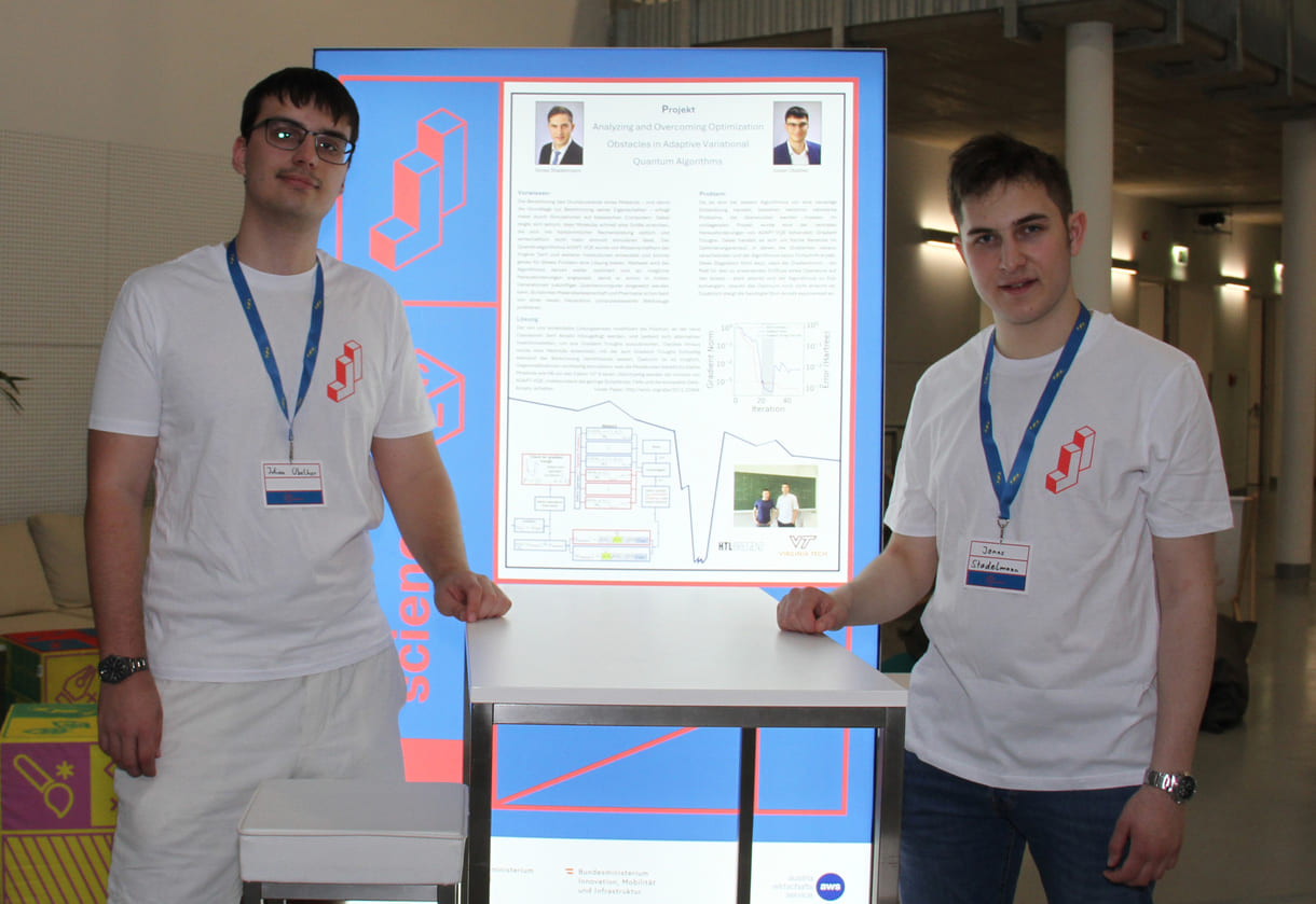 Jonas Stadelmann und Julian Übelher forsch(t)en sogar auf US-universitärer Ebene an einem Spezialproblem eines Algorithmus von Quantencomputern
