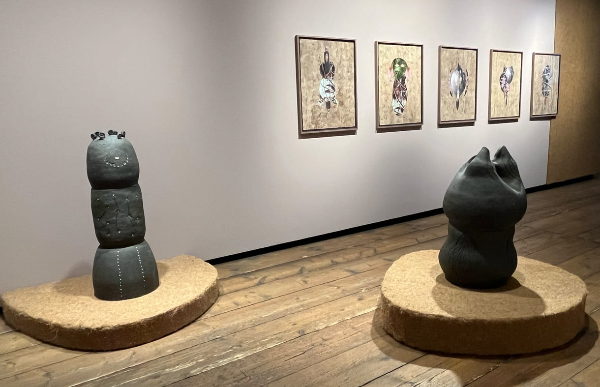 Werke aus der Gemeinschafts-Ausstellung im Kunsthaus Wien