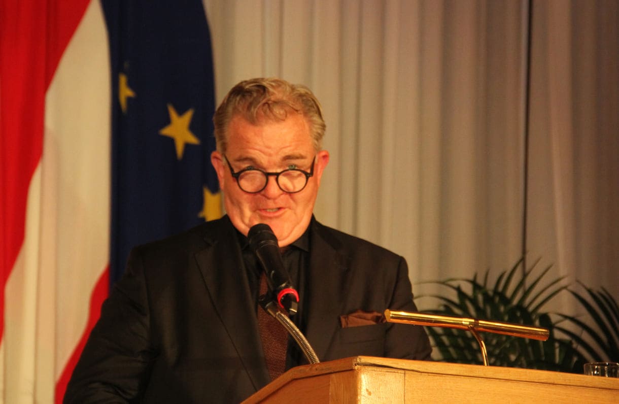 Cornelius Obonya bei seiner Rede