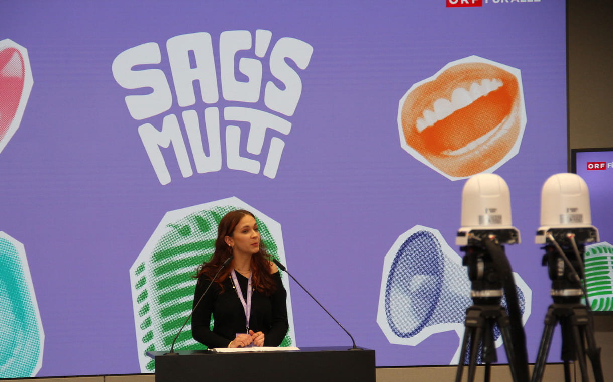 Olivia Kampmüller (AHS Wien West, in Penzing, 14. Bezirk) ließ Schwedisch neben Deutsch erklingen