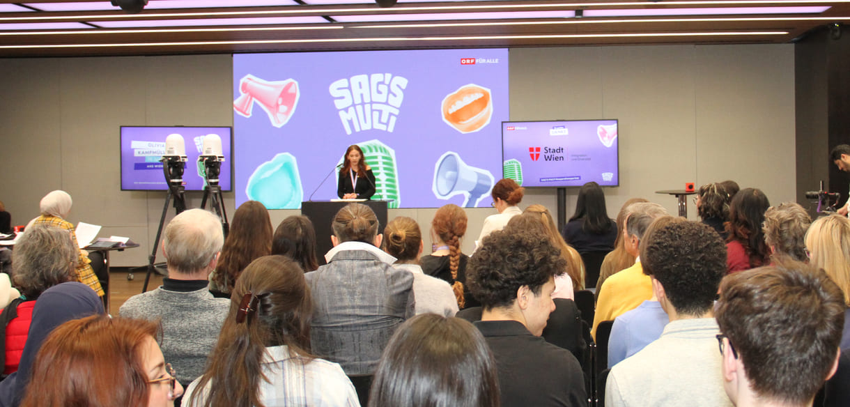 Olivia Kampmüller (AHS Wien West, in Penzing, 14. Bezirk) ließ Schwedisch neben Deutsch erklingen