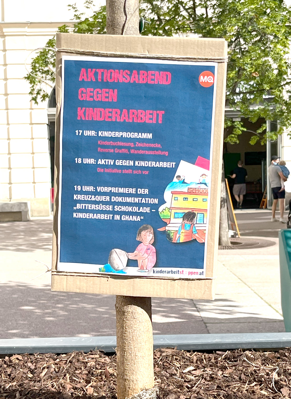 Plakat gegen Kinderarbeit