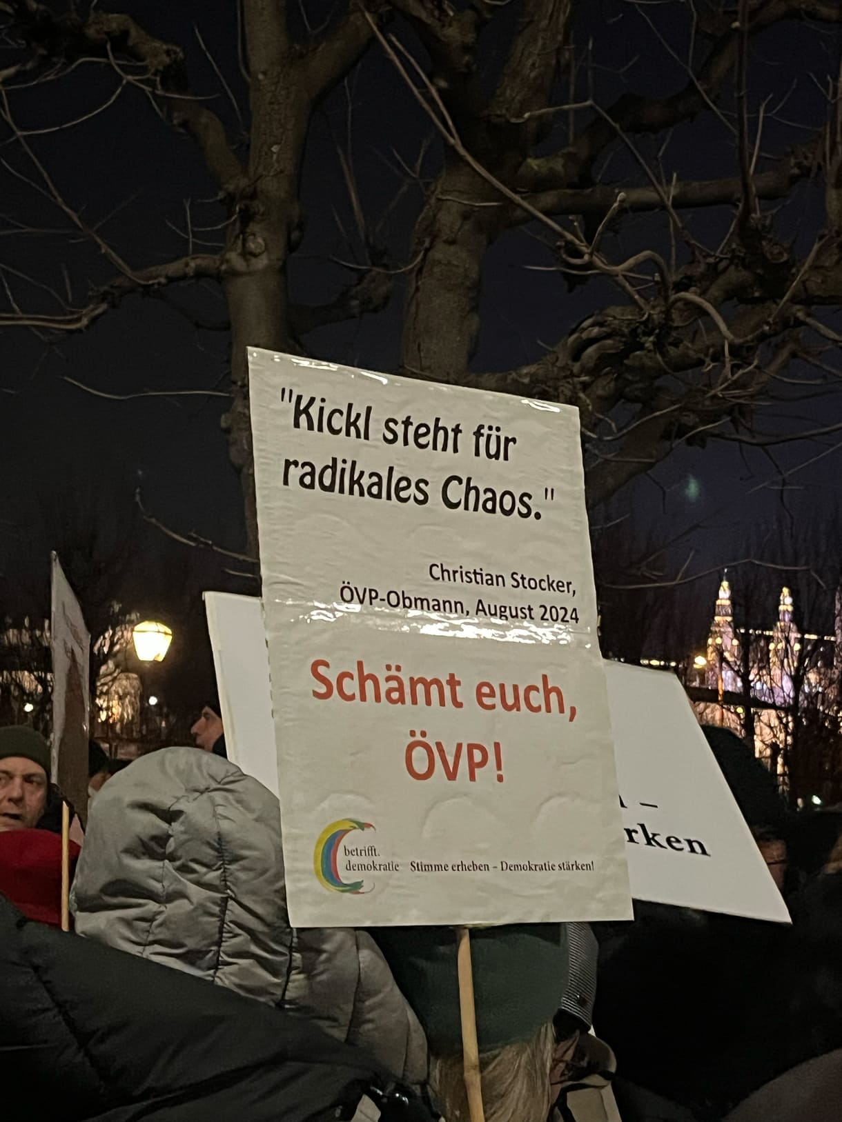 Donnerstag-Demo am Dienstag, 4. Februar 2025