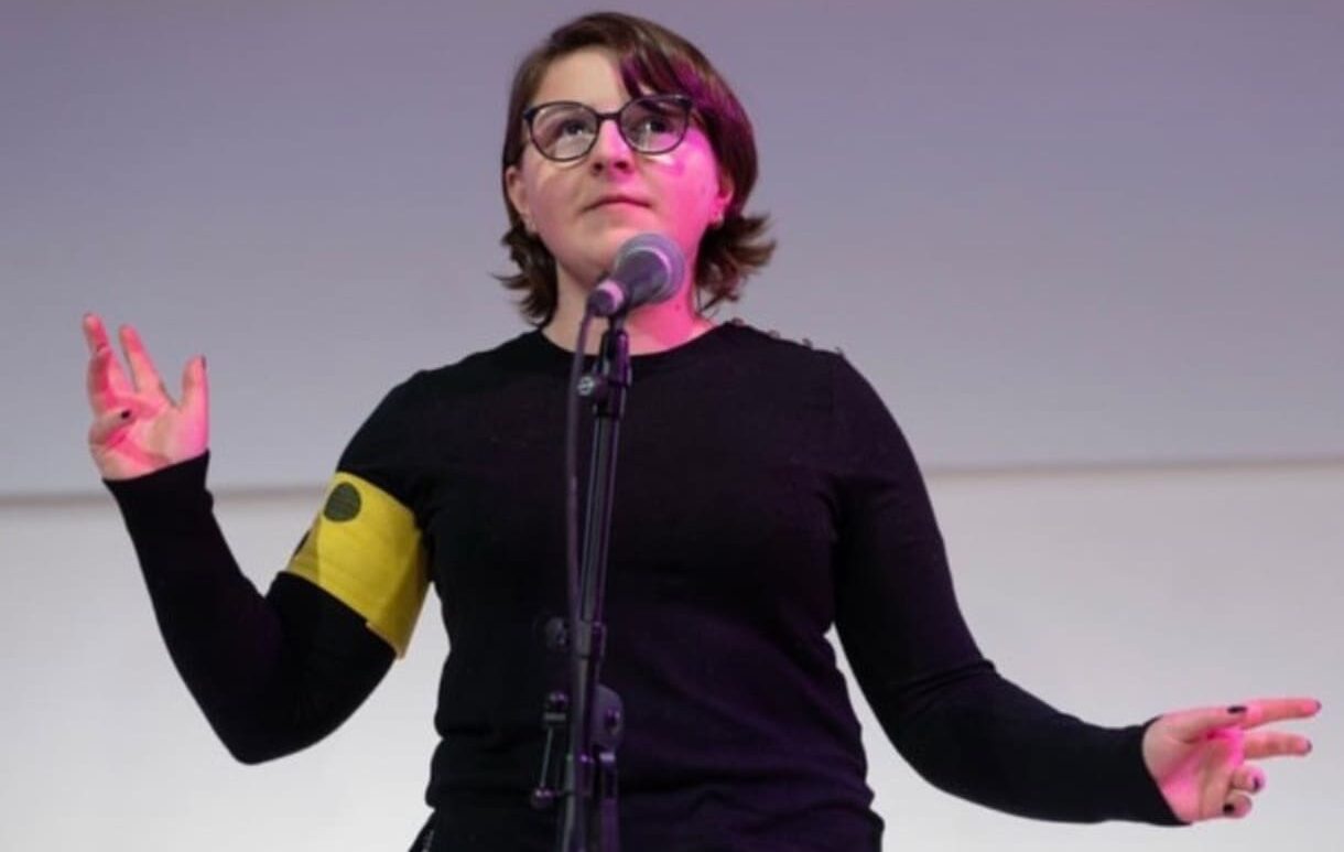 Beim Poetry Slam "textstrom"