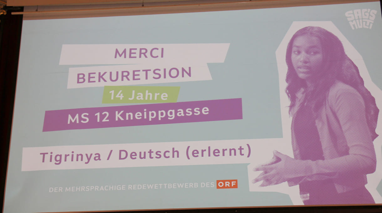 Insert zu Merci Bekuretsion, Tigrinya, MS (Mittelschule) 12 Kneippgasse in Klagenfurt (Kärnten)