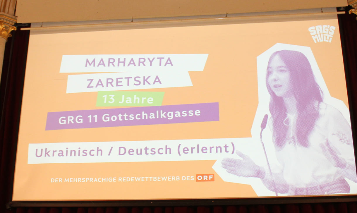 Insert zu Marharyta Zaretksa, Ukrainisch, GRG 11, Gottschalkgasse (Wien)