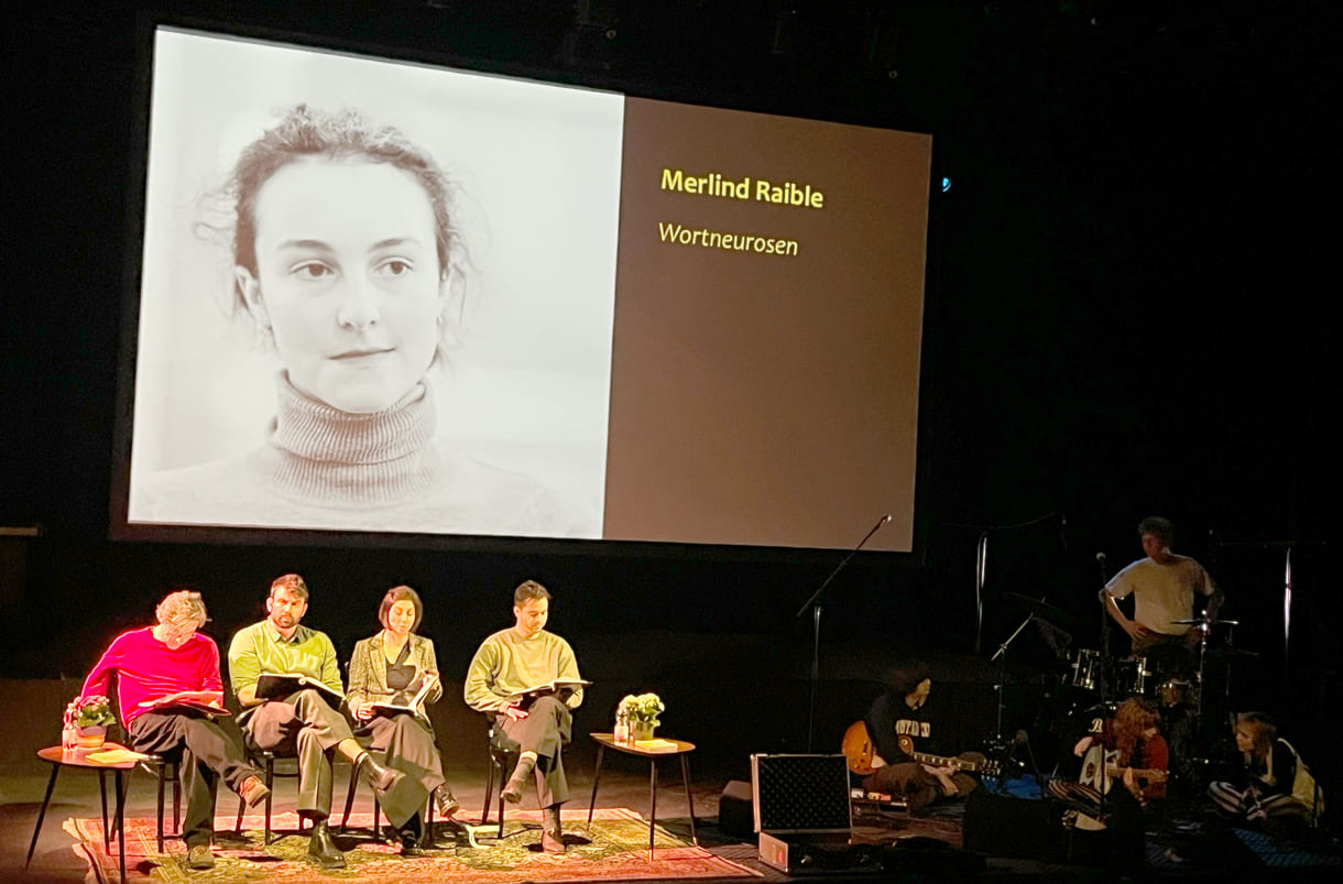 Probe von Lesung und Musik