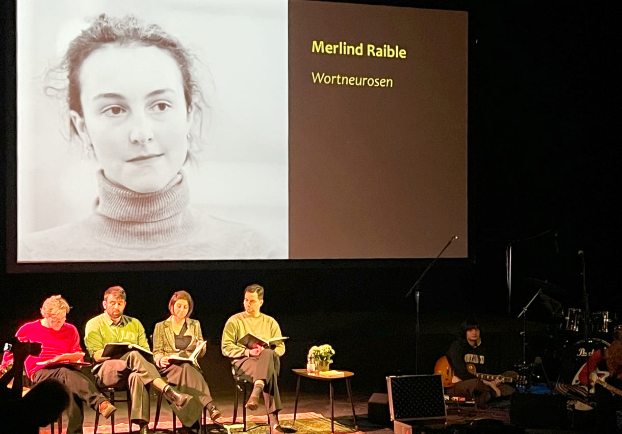 Probe von Lesung und Musik