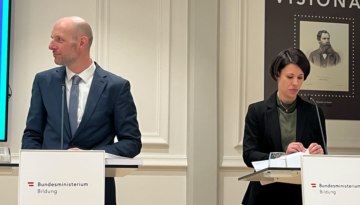 PH-Professor:innen Nikolaus Janovsky und Martina Ott