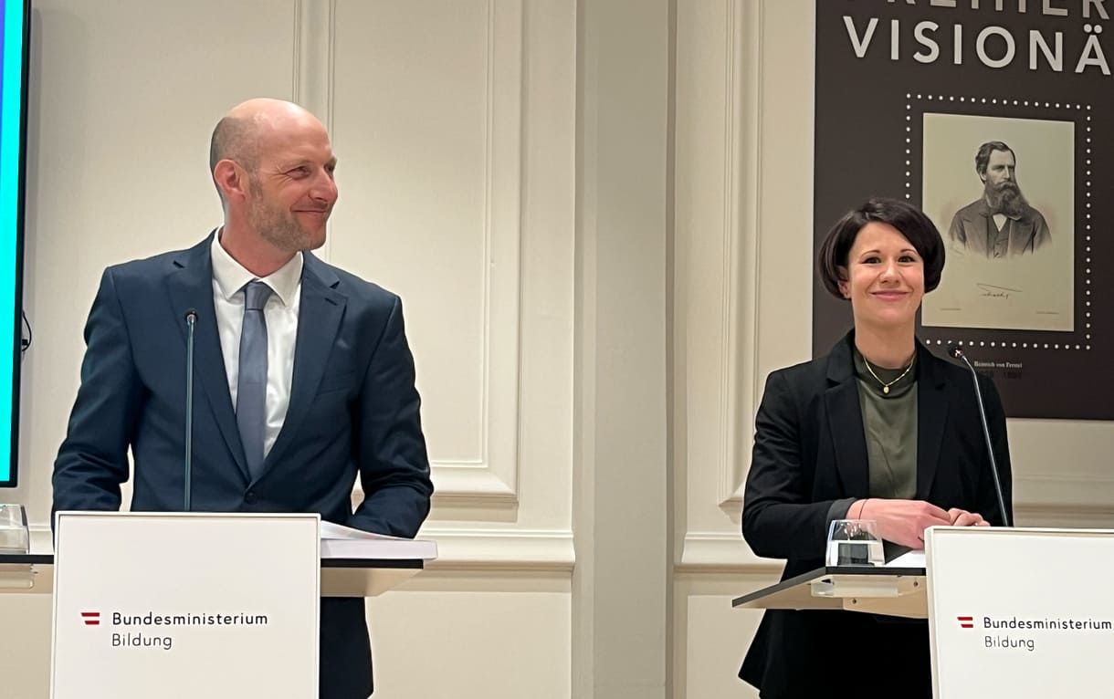 PH-Professor:innen Nikolaus Janovsky und Martina Ott