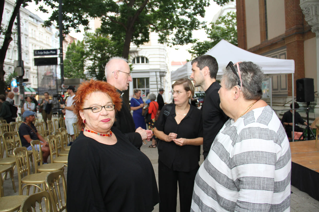 Gesprächsrunde nach der Veranstaltung