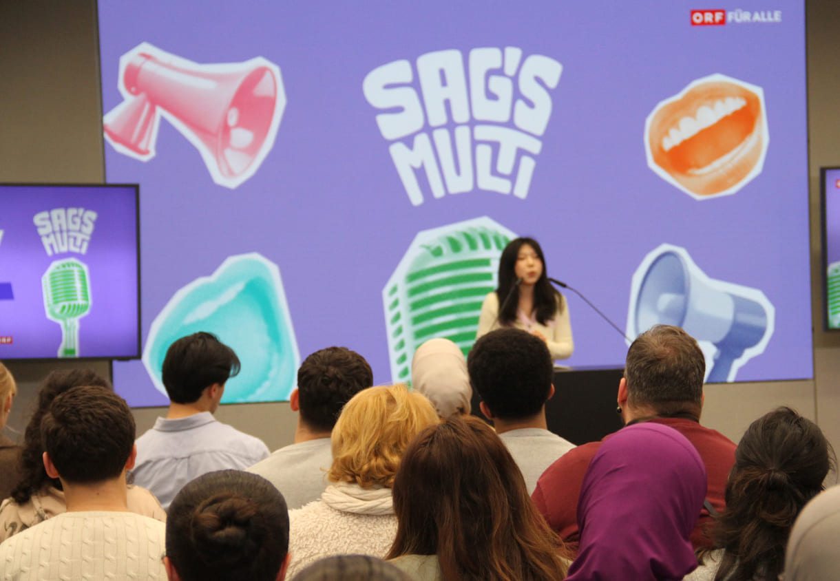 Qianxan Han (AHS Maria Regina) ließ Chinesisch (Mandarin) und Deutsch hören