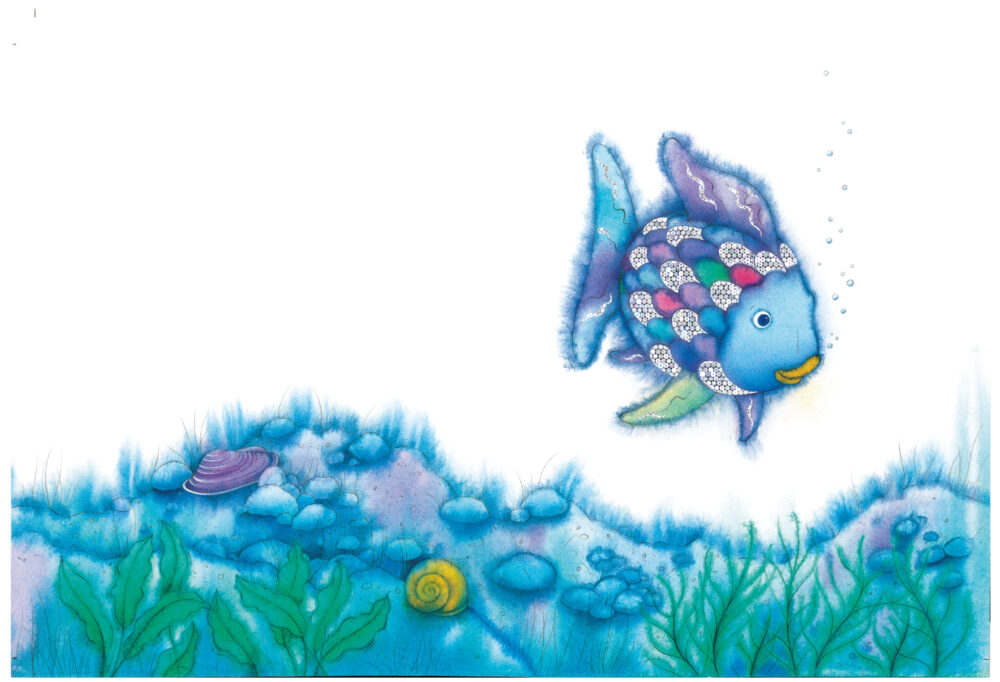 Bunt-glitzernder Regenbogenfisch