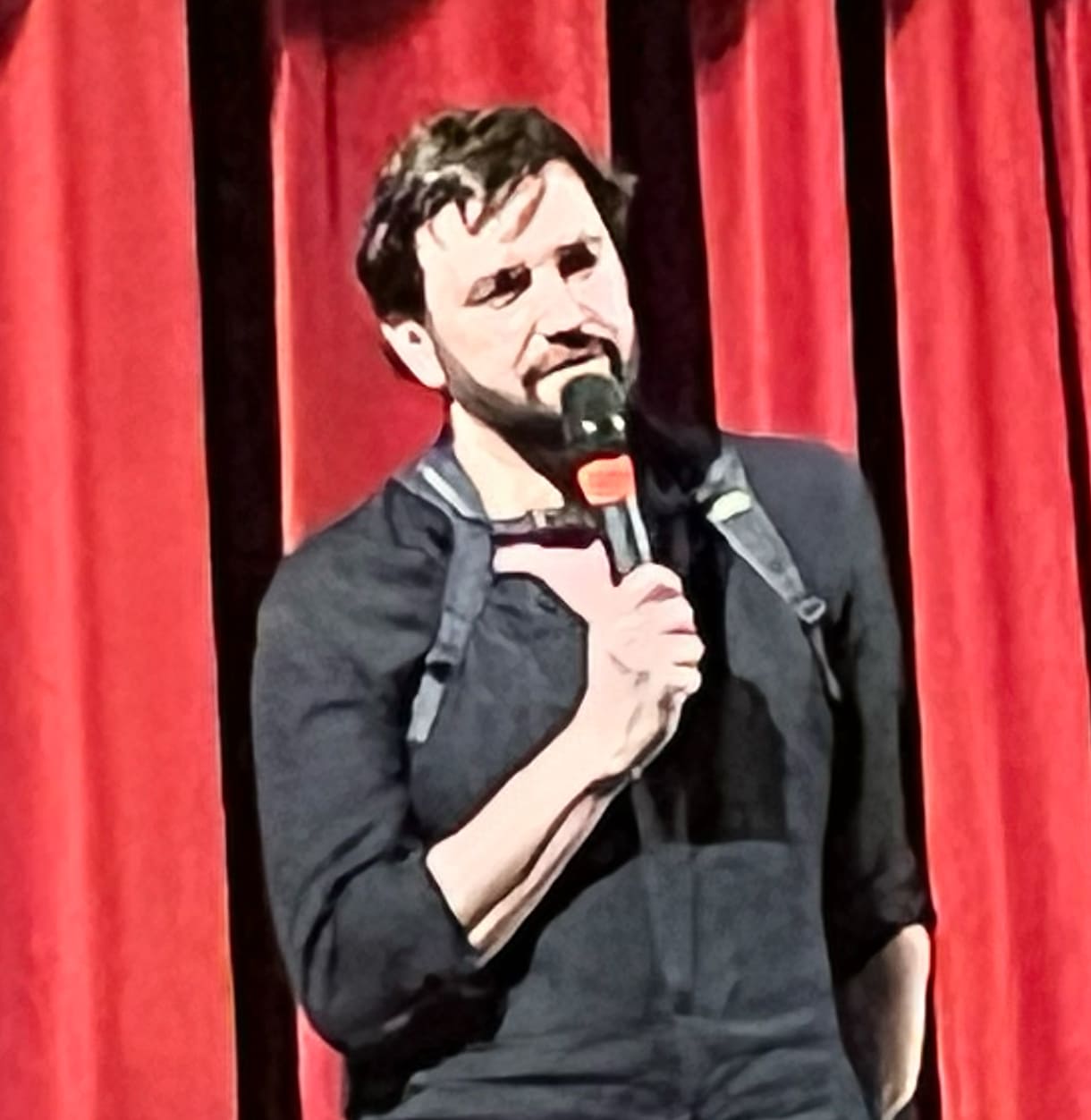 Regisseur Piotr Domalewski beim Filmgespräch nach der Premiere im Urania-Kino