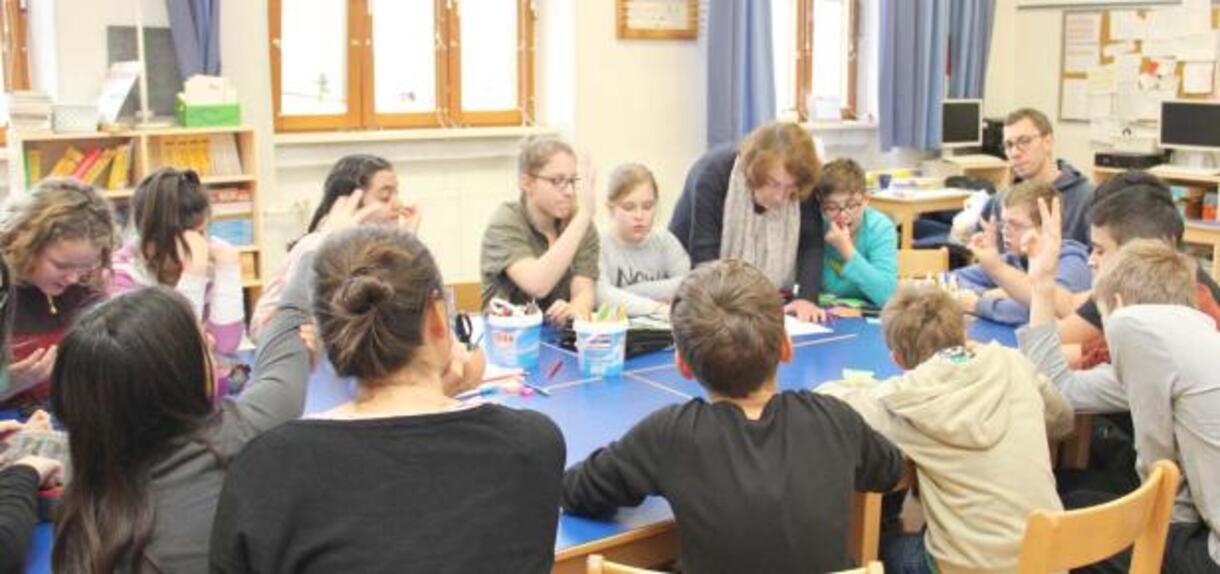 Schreibwerkstatt von Renate Welsh-Rabady in der Integrativen Lern-Werkstatt Brigittenau