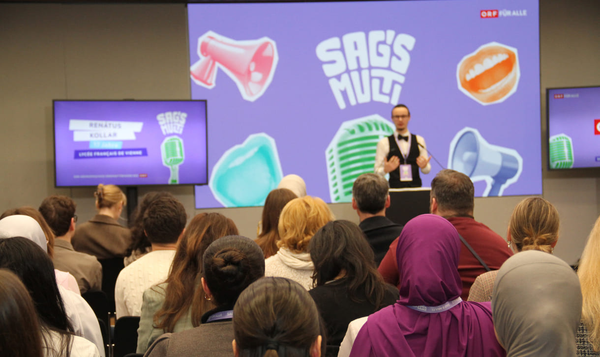 Renátus Kollar (Lycée français de Vienne) verband Slowakisch mit Deutsch