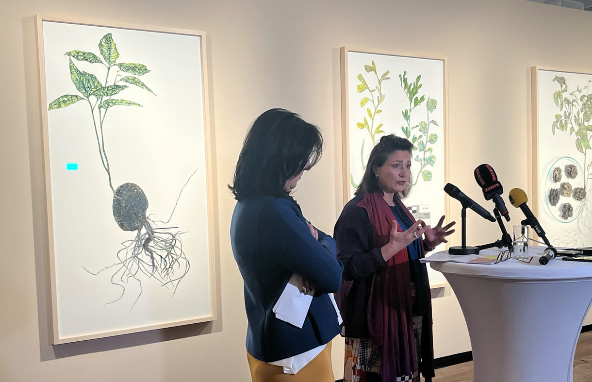 Kunsthaus-Direktorin Gerlinde Riedl und Kulturstadträtin Veronica Kaup-Hasler