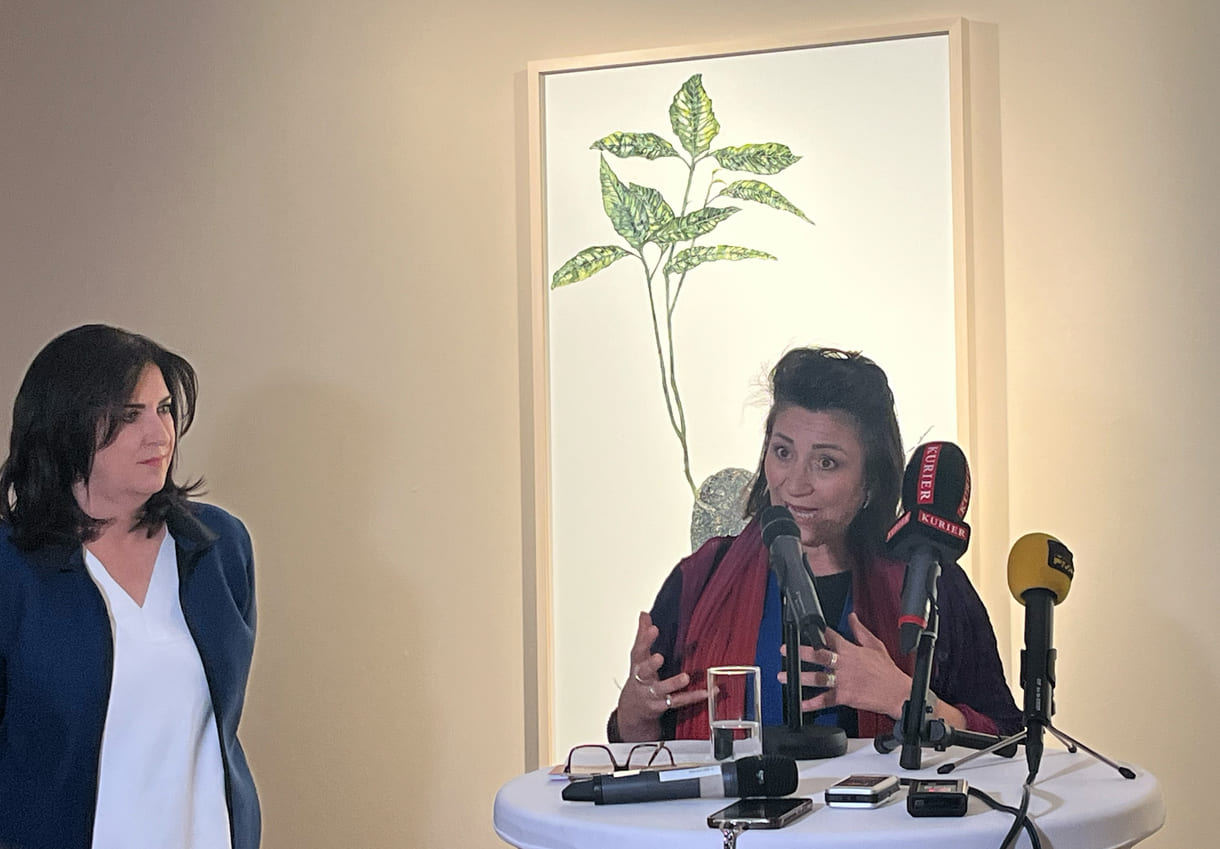 Kunsthaus-Direktorin Gerlinde Riedl und Kulturstadträtin Veronica Kaup-Hasler