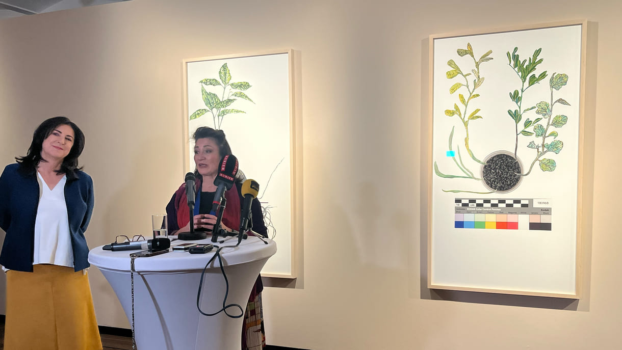 Kunsthaus-Direktorin Gerlinde Riedl und Kulturstadträtin Veronica Kaup-Hasler