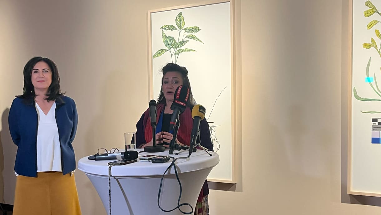 Kunsthaus-Direktorin Gerlinde Riedl und Kulturstadträtin Veronica Kaup-Hasler