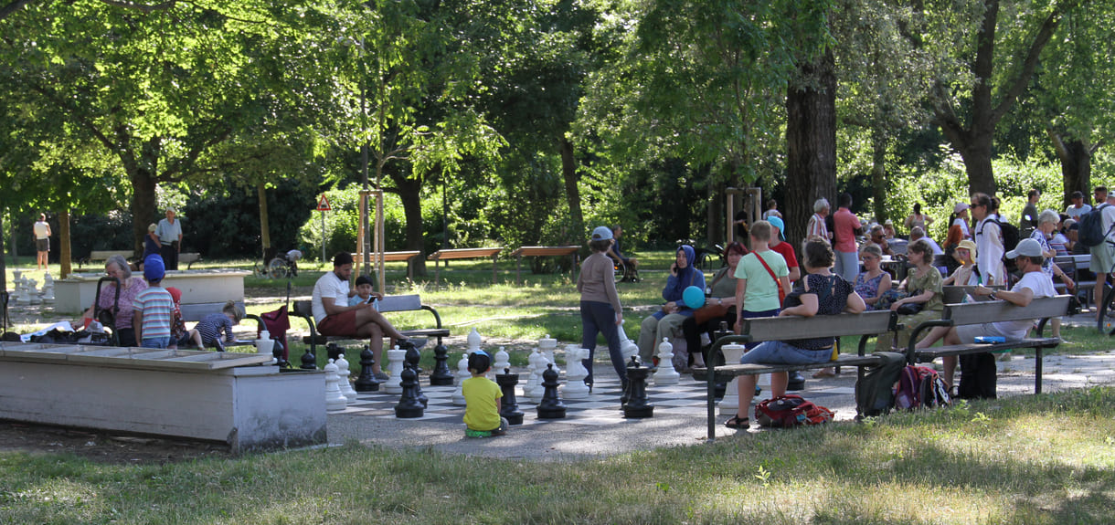 Schach im Park - das gibt's auch außerhalb vom Ferienspiel-Startfest