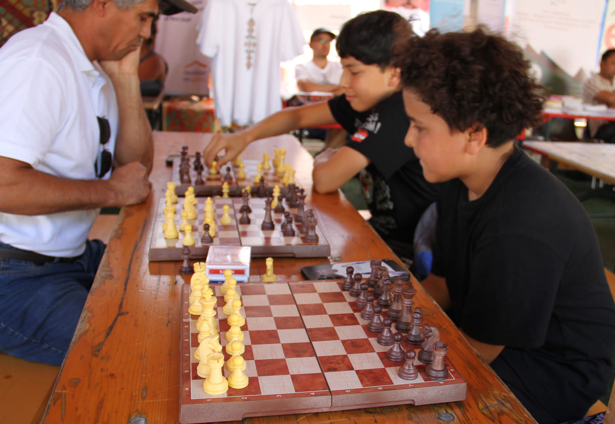 Schachspielende
