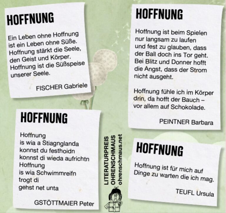 Die vier Schoko-Begleit-Texte