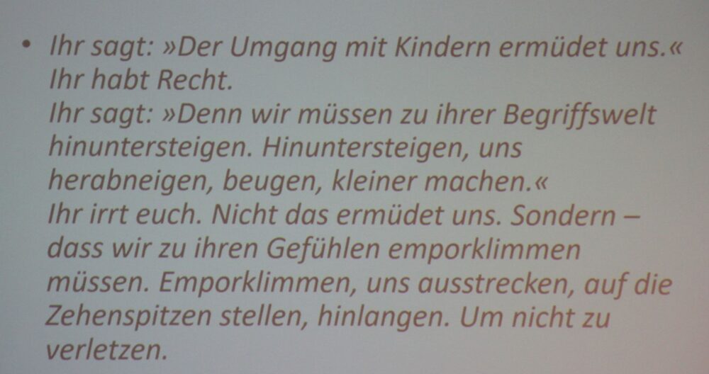 Aus Andreas Fischers Vortrag über Pädagogische Einrichtungen, die sich selbst reformieren soll(t)en