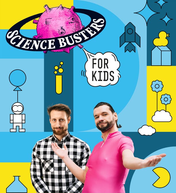 Grafik zu den Wissenschafts-Shows der Science Busters for Kids