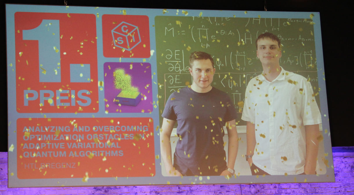 Platz 1 für das Duo der HTL Bregenz, das auf universitärem Niveau forscht(e)