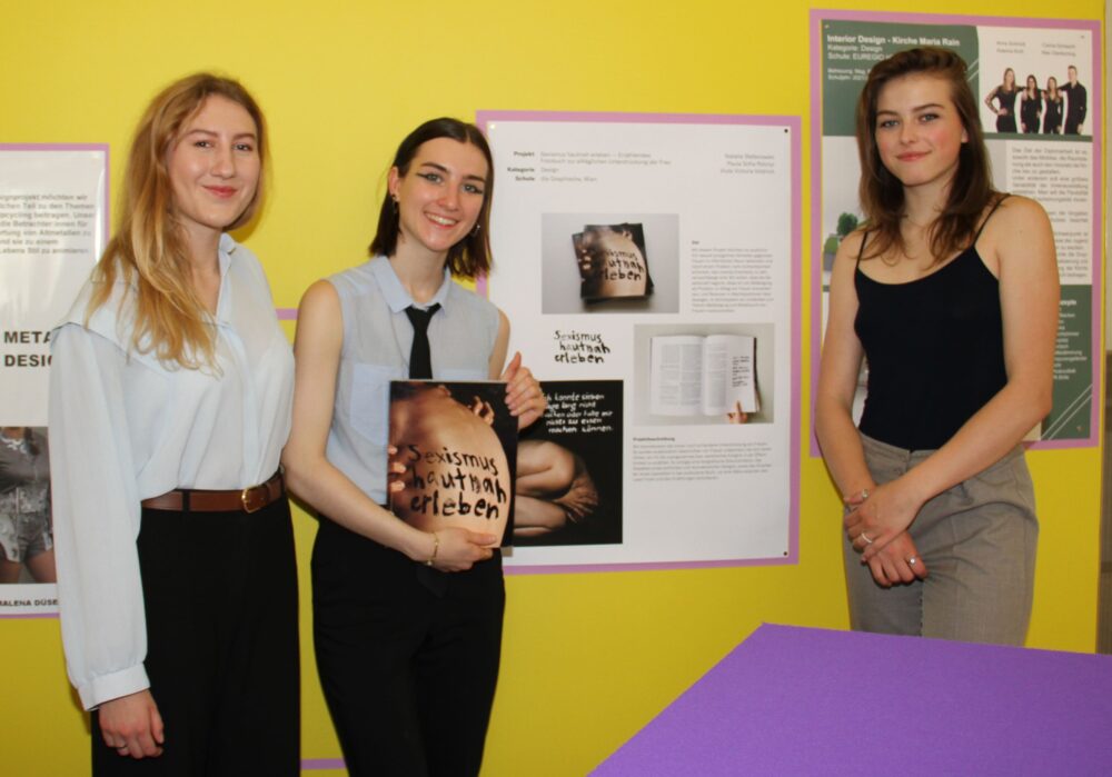 Paula Polónyi, Natalie Stefanowski und Viola Voldrich gestalteten einen Text-Bild-Band gegen Sexismus