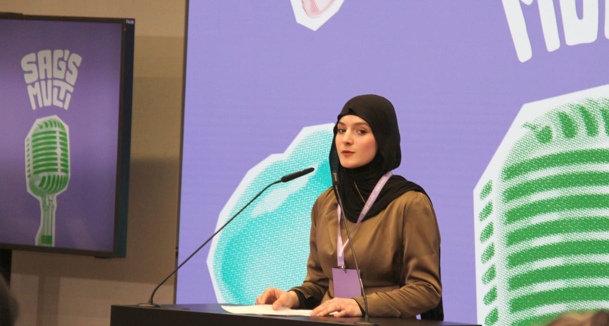 Sham Alhamdani (BORG 15), sprach Arabisch und Deutsch