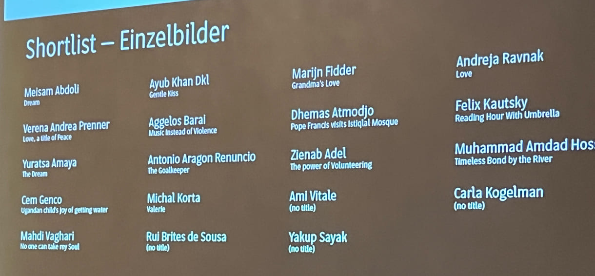 Shortlist der besten Fotograf:innen von Einzelbildern