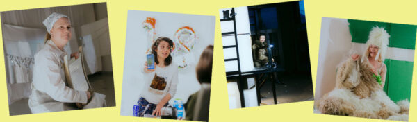 Bild-Montage aus Szenenfotos aus Szenenfoto aus ""Showing of(f)! Single Mothers Rooms"