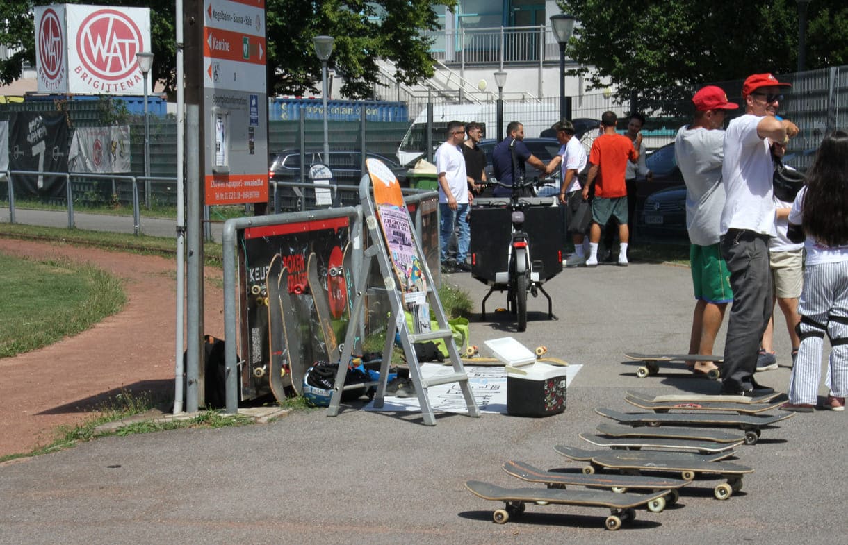 Skateboards zum Ausprobieren