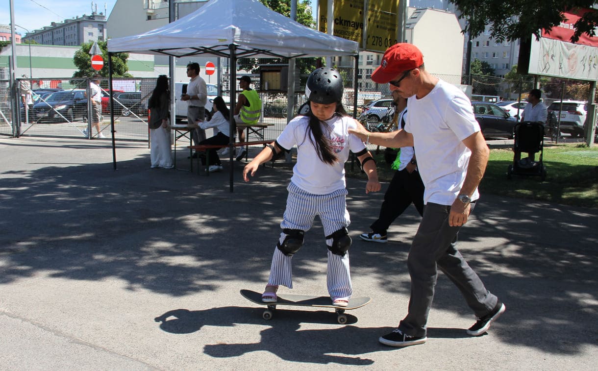 Skateboards zum Ausprobieren