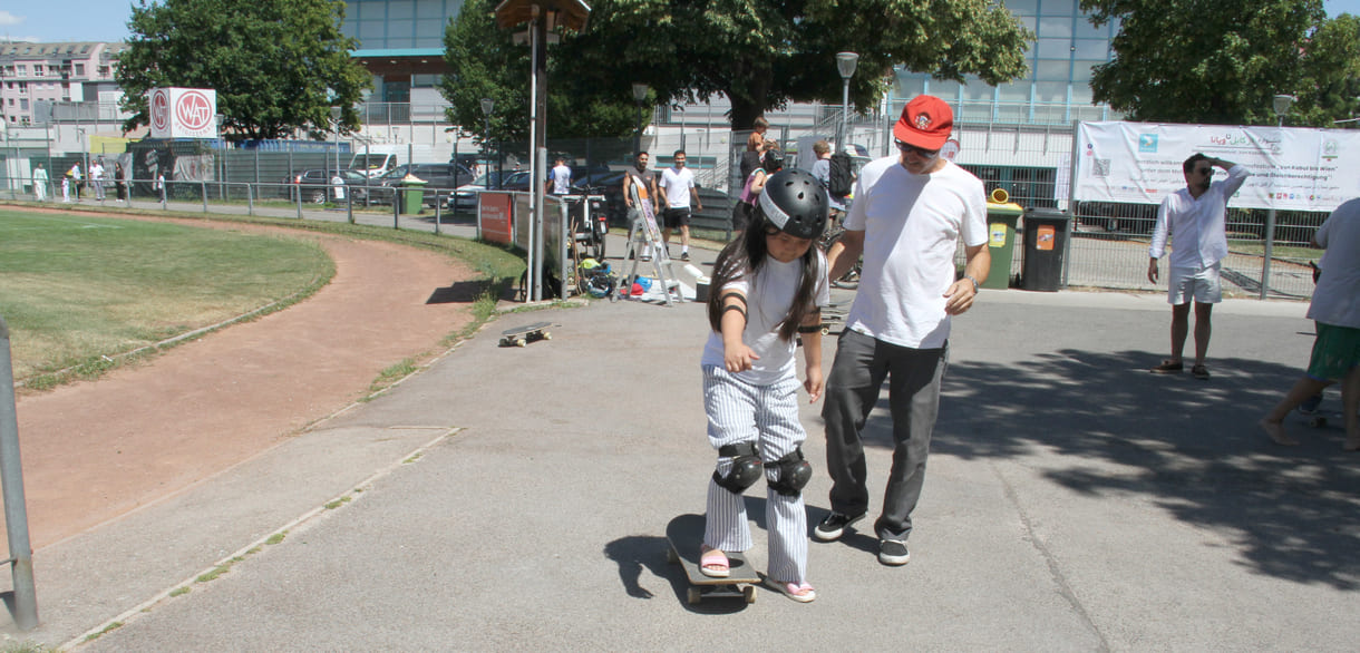 Skateboards zum Ausprobieren