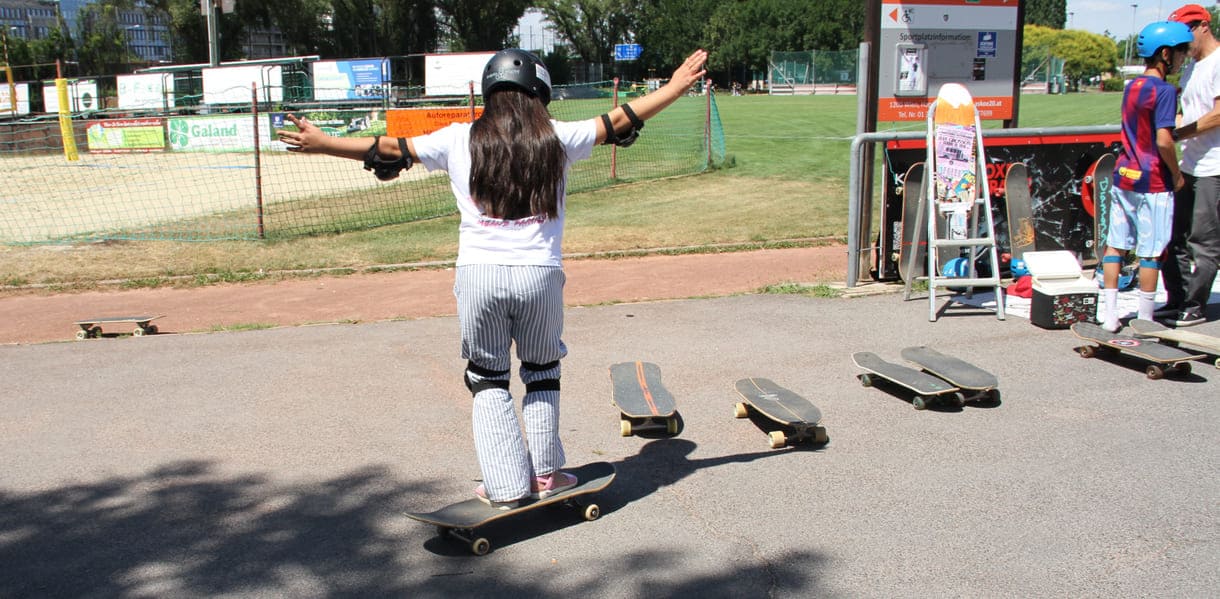 Skateboards zum Ausprobieren
