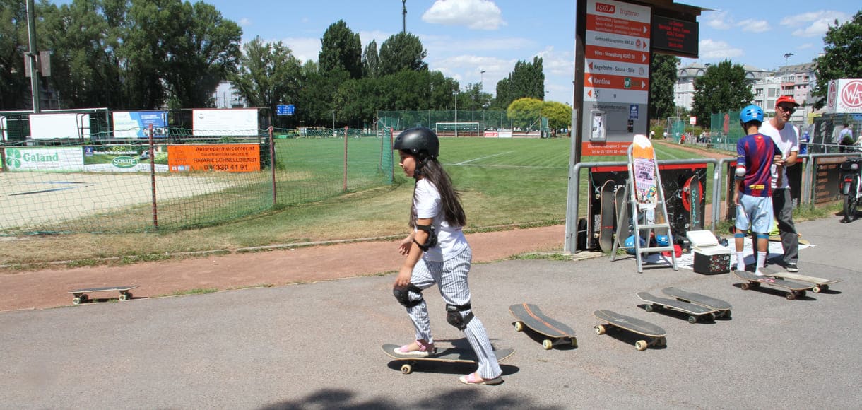 Skateboards zum Ausprobieren