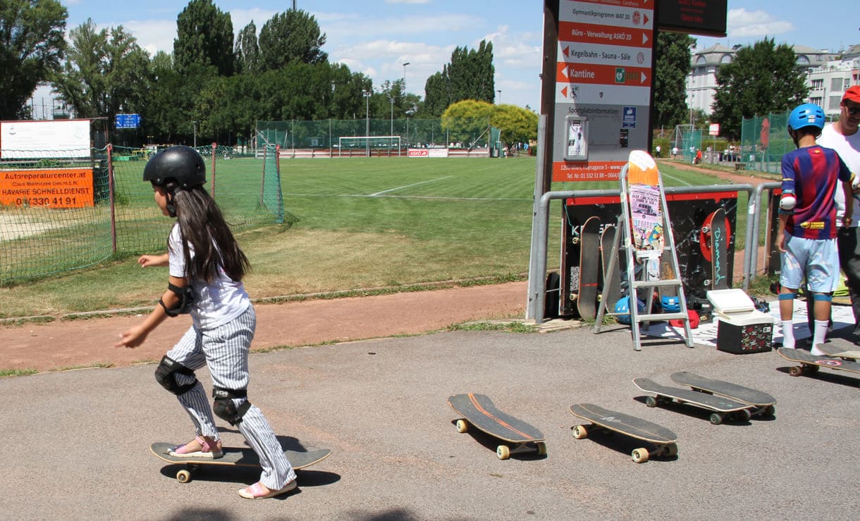 Skateboards zum Ausprobieren