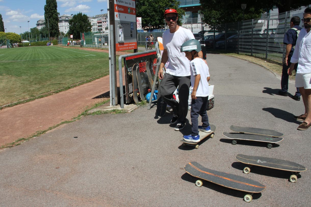 Skateboards zum Ausprobieren