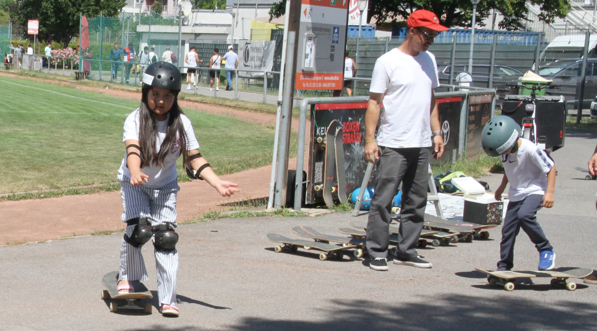 Skateboards zum Ausprobieren