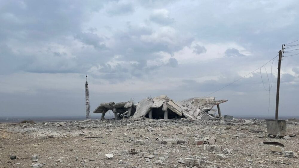 Das war - vor dem Beschuss durch türkische Luftwaffe - ein Covid-Spital bei Kobani