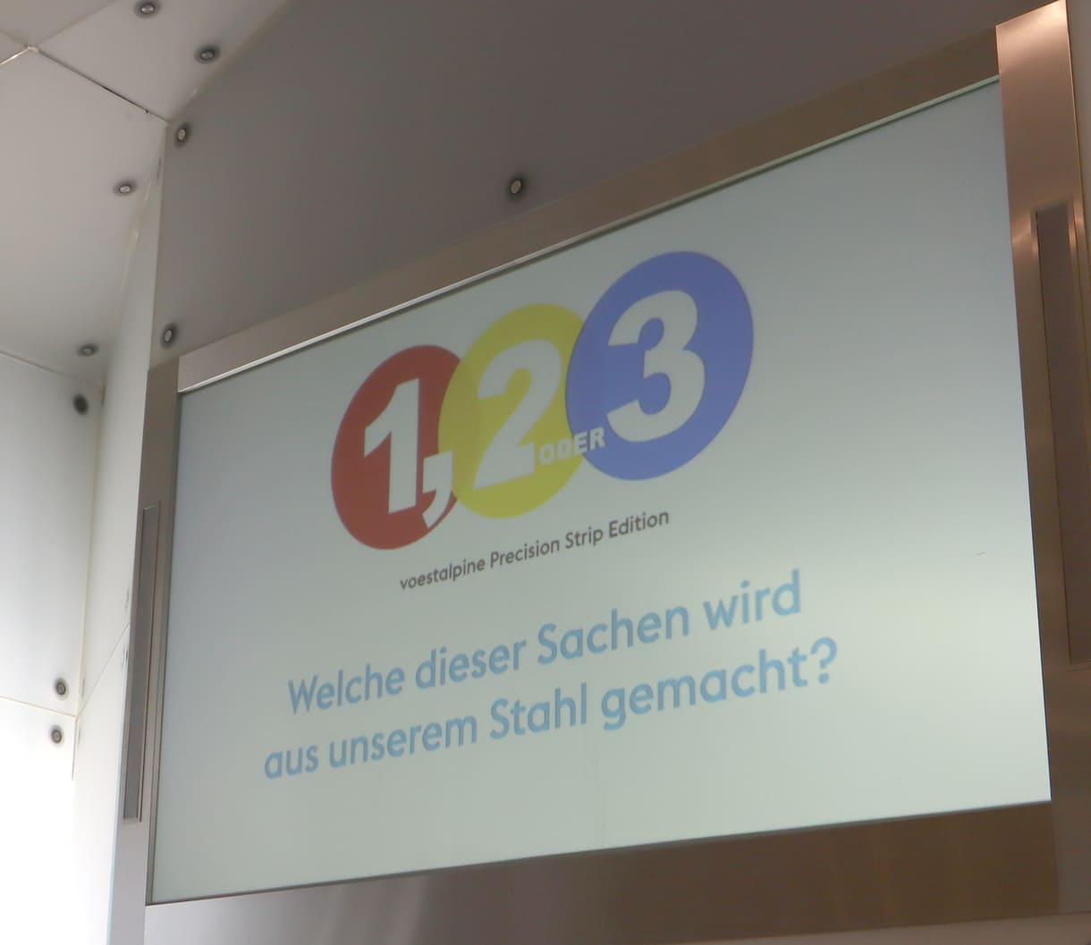 Mehr als einfache 1-2- oder 3-Fragen rund um Stahl