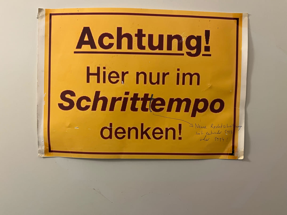Hinweistafel in der Kulturgarage: 