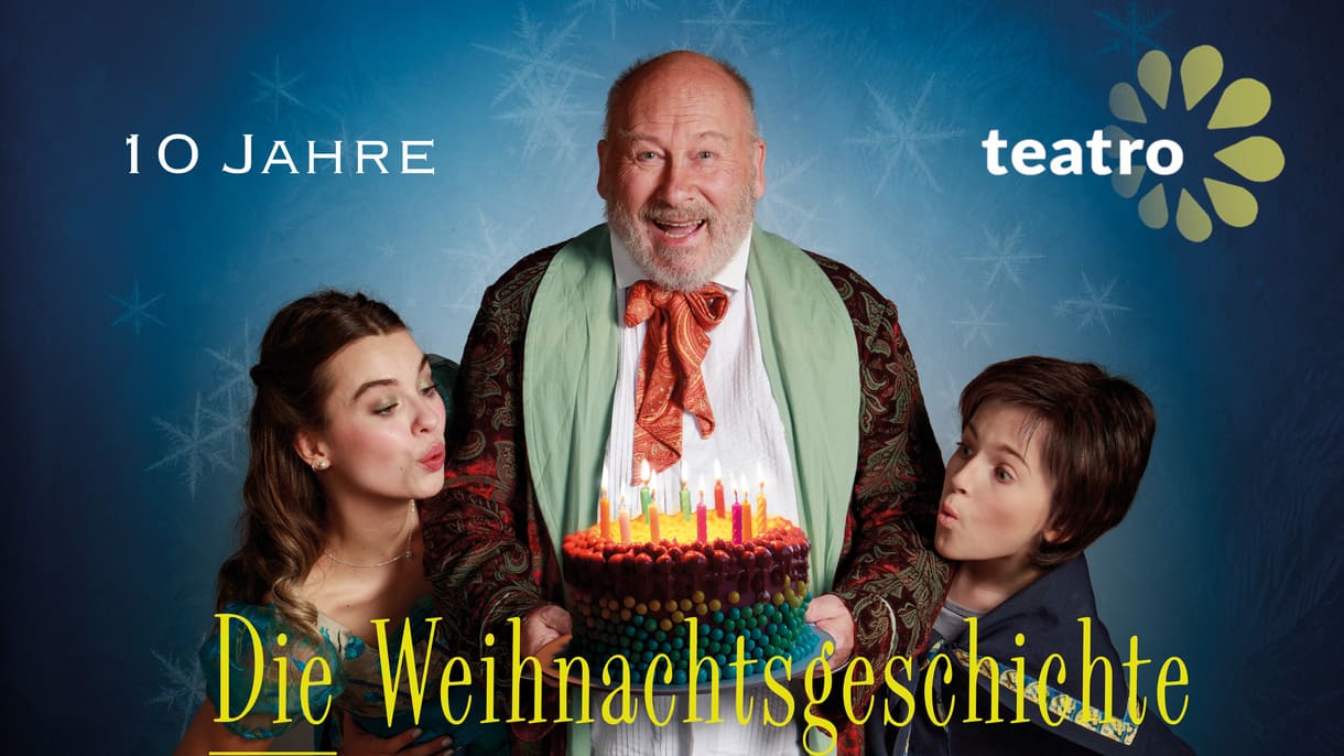 Projektionen vor Beginn des Musicals