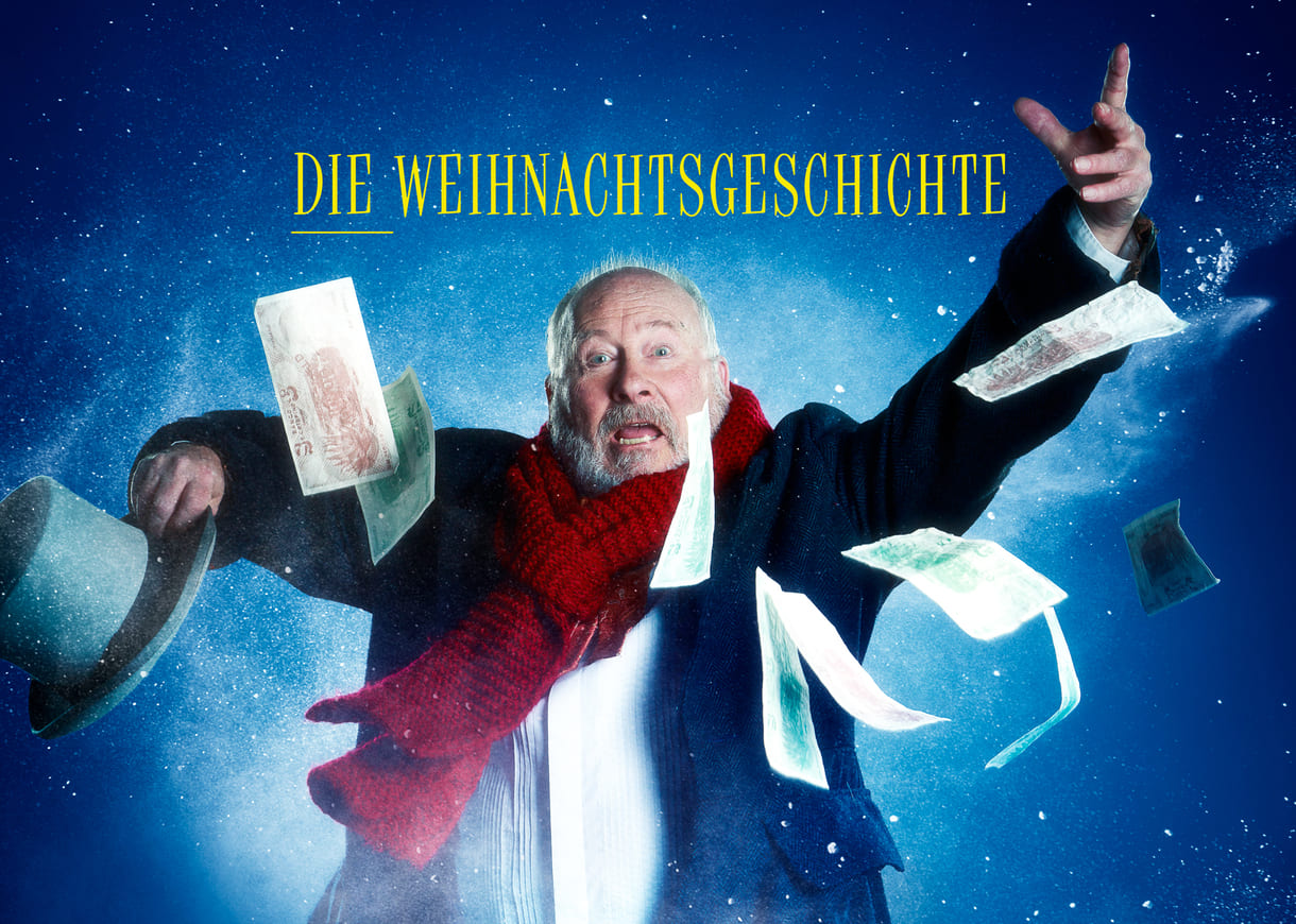 Projektionen vor Beginn des Musicals