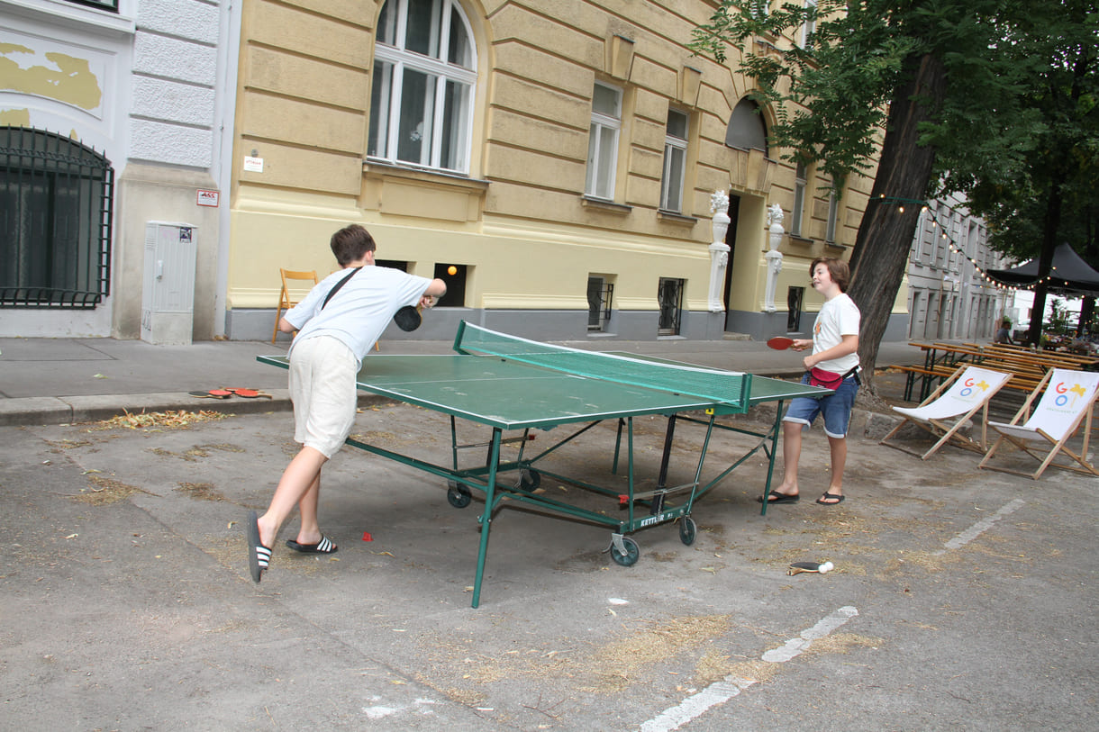 Tischtennis war sehr beliebt